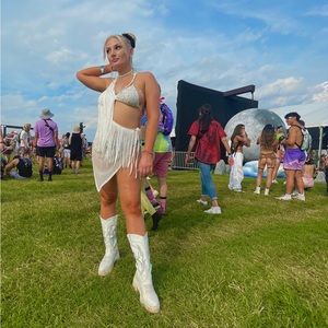 🪩12th Tribe Fringe Sequin Dress🪩